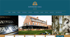 Desktop Screenshot of bowburnhallhotel.co.uk